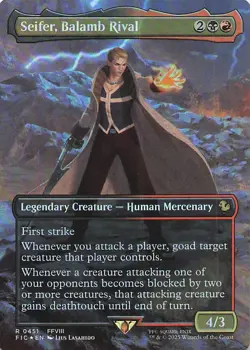 Seifer, Balamb Rival (Borderless) R Commander: FINAL FANTASY 451 NM Foil - Image 1