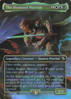 The Destined Warrior (Borderless) R Commander: FINAL FANTASY 443 NM Foil - Image 1