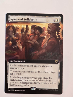 Renewed Solidarity - R0023 Reg (Extended Art) Commander: Aetherdrift - MTG - NM - Image 1