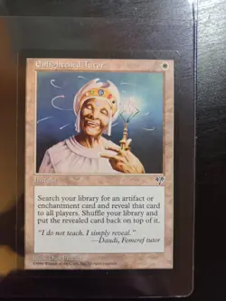 Enlightened Tutor Mirage Magic the Gathering MtG, Near Mint NM, Unplayed - Image 1