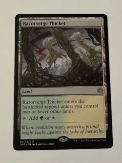 MTG Razorverge Thicket - Phyrexia: All Will Be One LP - Image 1