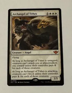 MTG Archangel of Tithes - Outlaws of Thunder Junction NM - Image 1