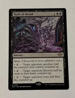 MTG Rush of Dread - Outlaws of Thunder Junction LP - Image 1