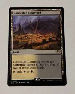 MTG Concealed Courtyard - Outlaws of Thunder Junction NM - Image 1