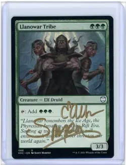 Llanowar Tribe Kaldheim Commander Signed By Scott Murphy Artist Proof MTG - Image 2