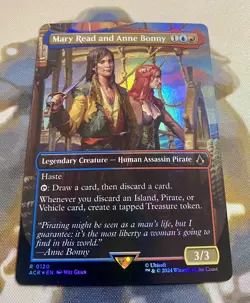 Mary Read and Anne Bonny 0120 Borderless *Foil* - Magic MTG Assassin’s Creed - Image 2