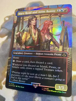 Mary Read and Anne Bonny 0120 Borderless *Foil* - Magic MTG Assassin’s Creed - Image 3