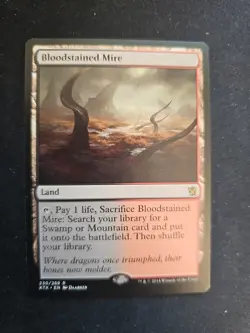 Bloodstained Mire Khans of Tarkir Magic the Gathering Nm Condition - Image 1