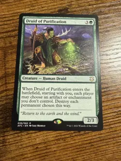 MTG Magic The Gathering Druid of Purification - Image 1