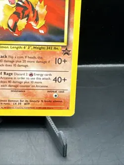 Vintage Pokemon League Promo Arcanine WotC Black Star Promo #6 - Image 3