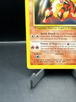 Vintage Pokemon League Promo Arcanine WotC Black Star Promo #6 - Image 4