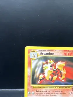 Vintage Pokemon League Promo Arcanine WotC Black Star Promo #6 - Image 5