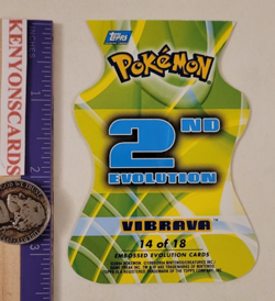 2004 POKEMON Vibrava #14 EVOLUTION DIE-CUT Advanced Challenge CARD NM Topps RARE - Image 5