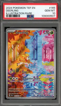 Pokemon Deerling Temporal Forces Illustration Rare #165 PSA 10 Gem Mint - Image 1