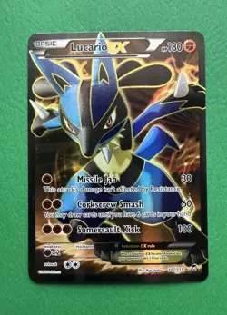 Pokemon TCG Lucario EX Full Art XY Furious Fists 107/111 - Image 1