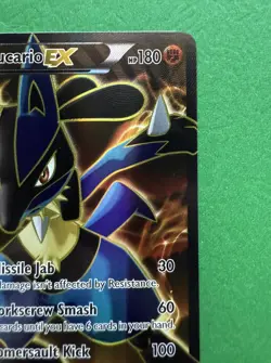 Pokemon TCG Lucario EX Full Art XY Furious Fists 107/111 - Image 4