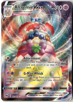 Alcremie VMAX, Pokemon Champion's Path Ultra Rare, 23/73 NM - Image 1