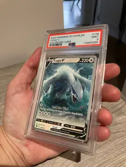 Lugia V 138/195 Worlds 2023 Colorless Lugia Deck Pokemon TCG (Low Pop) PSA 9 - Image 4