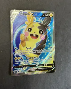 MORPEKO V 190/202 FULL ART ULTRA RARE HOLO SWORD & SHIELD SWSH01 POKEMON NM - Image 1