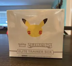 Pokemon Celebrations Elite Trainer Box 25th Anniversary ETB New Sealed TCG - Image 1