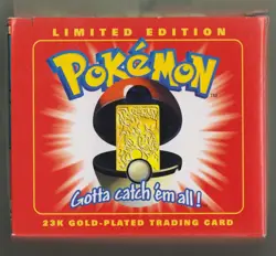Pokemon Limited Edition 23K Gold-Plated Charizard Trading Card NEW Sealed - Image 2