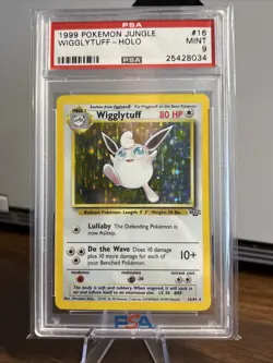 1999 POKEMON JUNGLE #16 WIGGLYTUFF-HOLO PSA 9 - Image 1