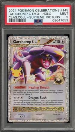Pokemon Garchomp C Lv.X Celebrations Classic Coll. Damaged Slab #145 PSA 9 Mint - Image 1