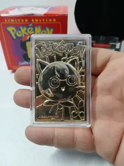 1999 Burger King Pokemon 23K Gold-Plated - Jigglypuff #39 - Red Box - Image 4