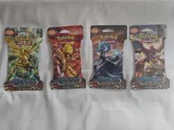 Pokemon TCG: XY Steam Siege Sleeved Booster Art Set Factory Sealed - 4 Packs - Image 1