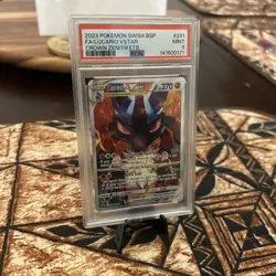 PSA 9 Pokemon Lucario Vstar Crown Zenith ETB SWSH291 Black Star Promo Graded MT - Image 1