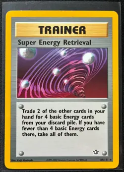 Super Energy Retrieval 89/111 Neo Genesis Unlimited Pokemon - Image 1