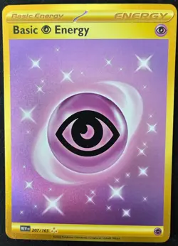 Basic Psychic Energy 207/165 Gold Hyper Rare Pokemon - Image 1