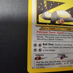 Vintage Pokemon Snorlax Black Star Promo #49 (WOTC 2002) - Image 3