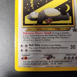 Vintage Pokemon Snorlax Black Star Promo #49 (WOTC 2002) - Image 4