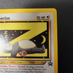 Vintage Pokemon Snorlax Black Star Promo #49 (WOTC 2002) - Image 5