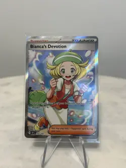 Pokemon TCG: Bianca's Devotion 197/162 SV: Temporal Forces Full Art Trainer NM - Image 1