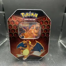 Pokemon Hidden Fates GX Tin-Charizard Factory Sealed New 728192506345 - Image 1
