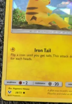Pikachu 28/73 - Shining Legends - Pokemon TCG - Near Mint - Fast Shipping - Image 2