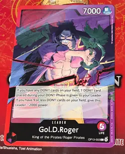 One Piece TCG - Gol D Roger - Carrying On His Will OP13-003 - Leader English - Image 1
