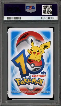 Pokemon 10th Ann. Playing Cards Delibird/Mantine Blue 7 of Spades PSA 10 - Image 2