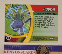 2004 POKEMON Oddish #52 HOLO SILVER FOIL Advanced Challenge CARD NM/MT Topps CCG - Image 5