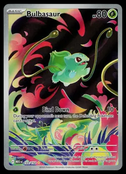 Pokemon Card - Bulbasaur Mega Evolution 133/132 Illustration Rare - Image 1