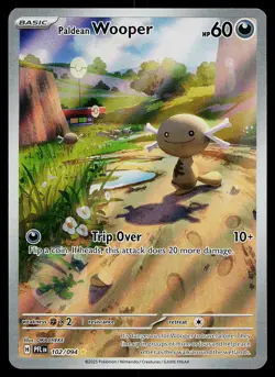Pokemon Card - Paldean Wooper Phantasmal Flames 102/094 Holo Illustration Rare - Image 1