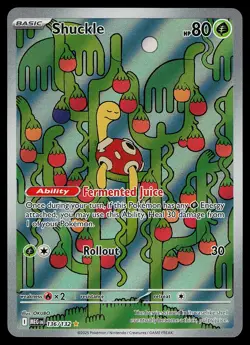 Pokemon Card - Shuckle Mega Evolution 136/132 Holo Illustration Rare - Image 1