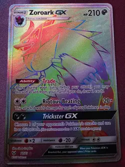 Pokemon TCG Zoroark GX Shining Legends Holo Card 77/73 Secret Rare - Image 1