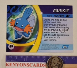 2004 POKEMON Mudkip #49 HOLO SILVER FOIL Advanced Challenge CARD NM/MT Topps CCG - Image 5