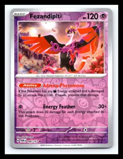 💥 SV06: Twilight Masquerade #096/167 Fezandipiti Reverse Holo Pokemon Card - Image 1