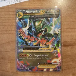 Pokemon TCG M Rayquaza EX 61/108 Roaring Skies Card DAMAGED - Image 1