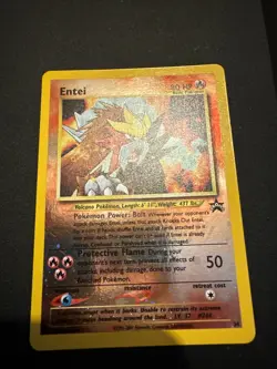 Entei #34 Black Star Promo Reverse Holo Rare Vintage Pokemon Card - NM - Image 2