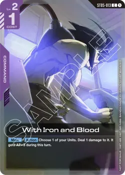 With Iron and Blood (ST05 Release Event) Common Gundam Promotional Cards ST05-01 - Image 1